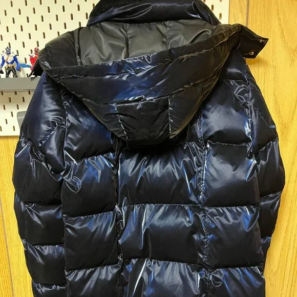 Woodpecker Bumnester Coat, Mens L All Wet Blue w Gold Trim